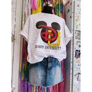 Vintage Disney Originals Disney University Striped T-Shirt Mens L/XL Made in USA